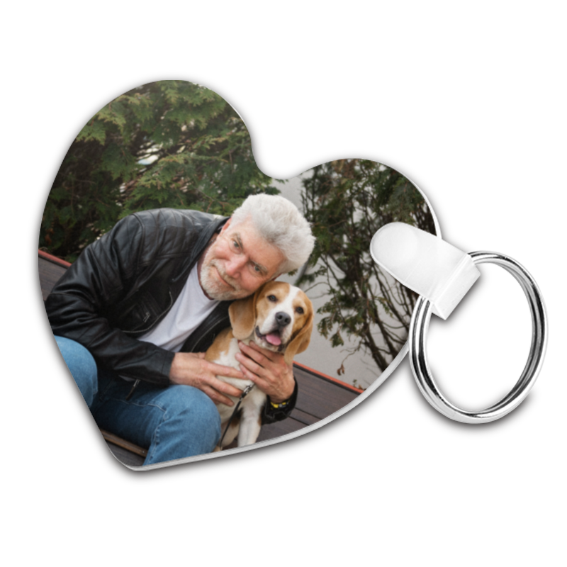 3325-Heart Plastic Keyring - Image