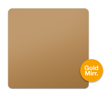 Gold Mirrored
