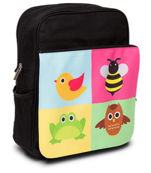 Child's Rucksack Black - Front