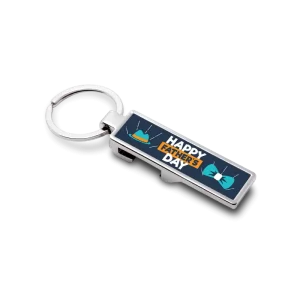 Rectangle Bottle Opener Keyring - Each