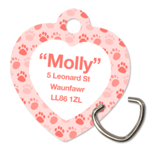 Unisub Pet Tag - Heart Shape