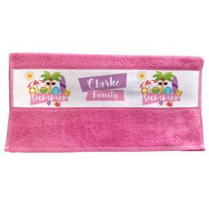 Sublimation Hand Towel - Pink