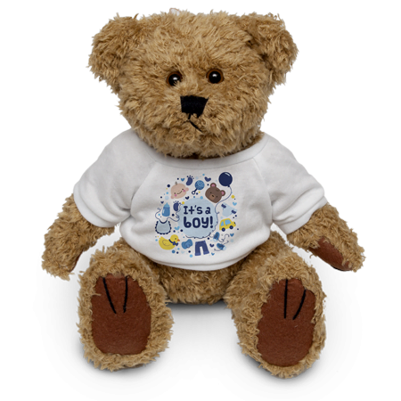 Teddy with Shirt - Brown