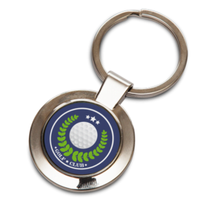 Round Keyring with Insert