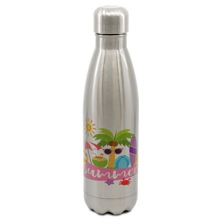 Silver Cola Shape Bottle