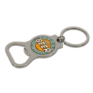 Sublimation Bottle Opener Keyring - Ready for custom designs for promotional giveaways, personalised gifts, and event merchandise.