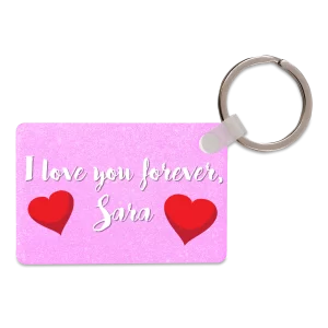 Rectangle Acrylic Keyring