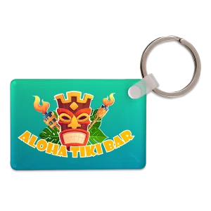 rectangle acrylic keyring