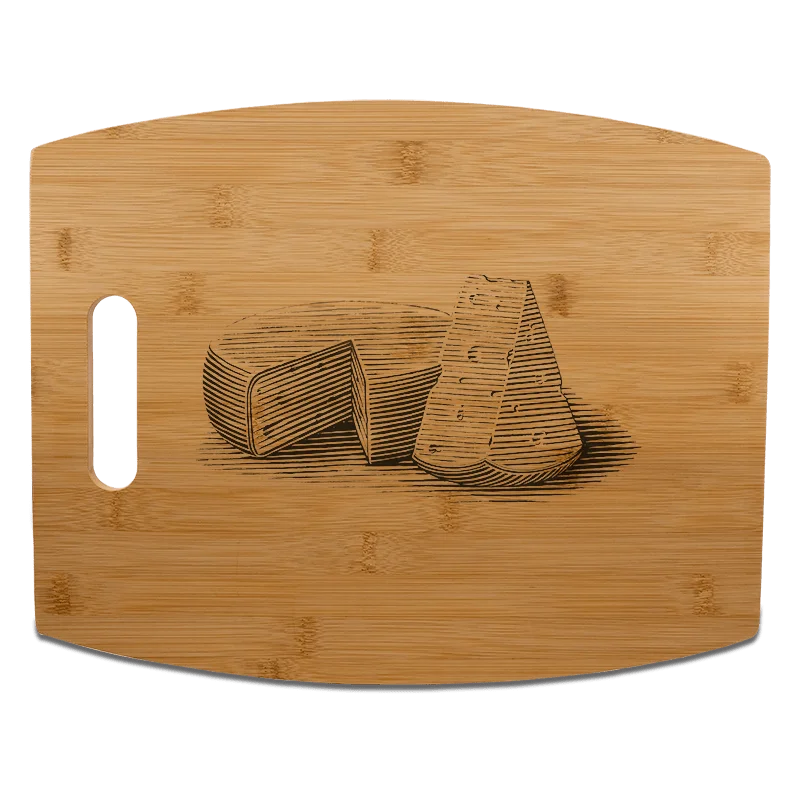 Laser - Arc Shaped Bamboo Cutting Board (38 x 30cm / 14.9 x 11.8") - Image 3