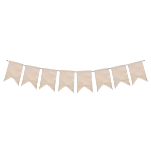 Sublimation Bunting 14 x 20cm Pack of 2 with 8 fabric panels and twine for easy hanging, perfect for custom event decorations.