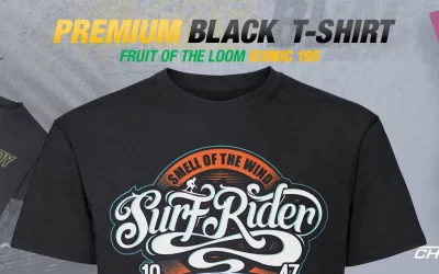 Premium 195 Black DTF Ready T-Shirt