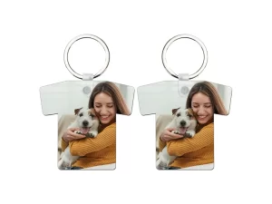 T-Shirt Hardboard Keyring - Printed