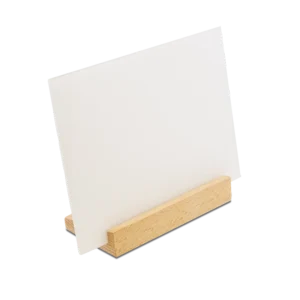 3156 - Glass Photo with Wooden Base