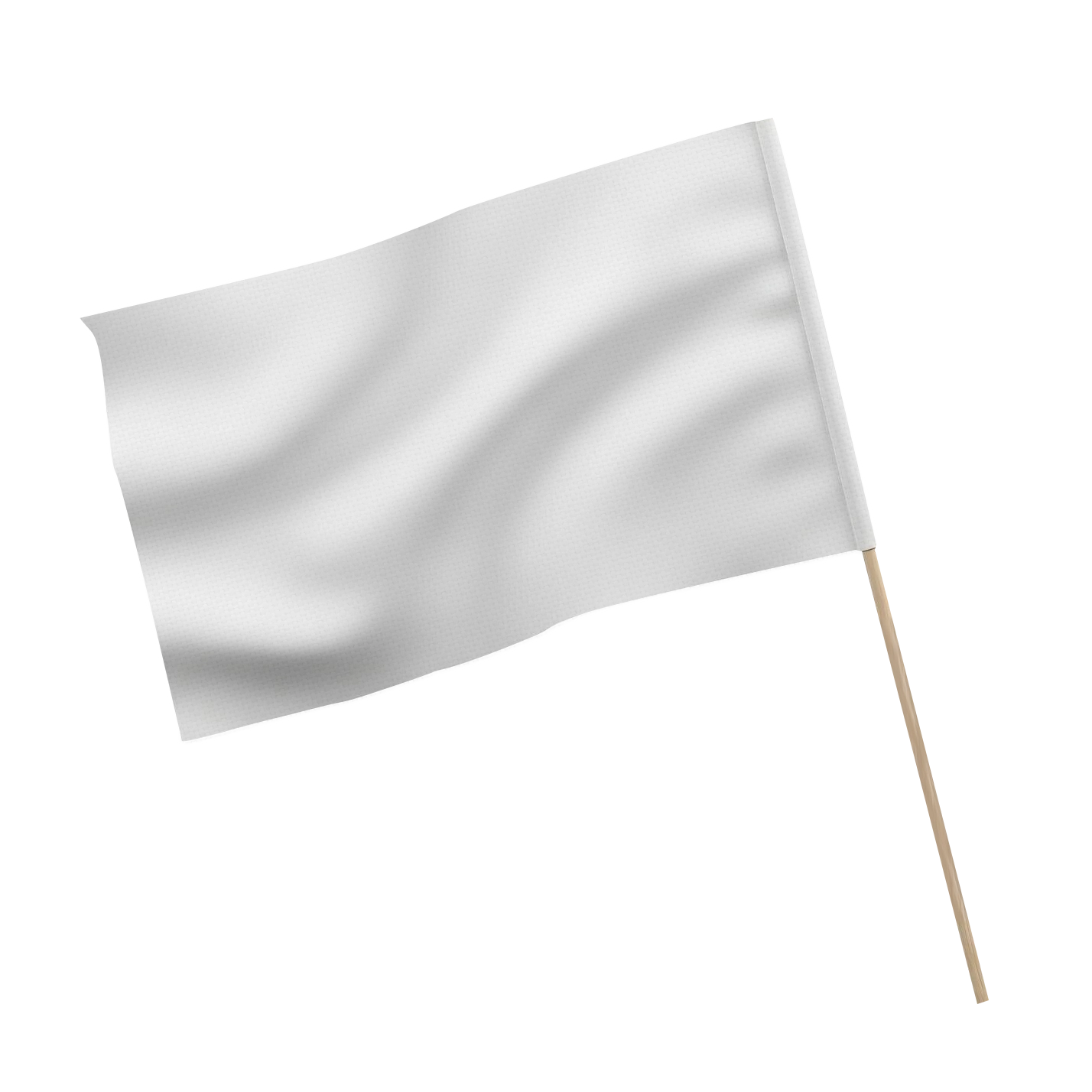 3433 - Hand Flag w/ Wood Stick - 30cm x 45cm