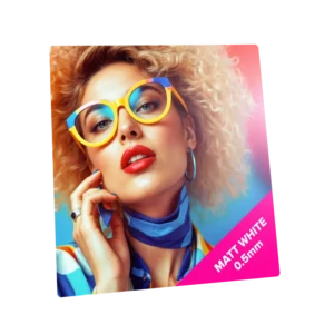 New - Matt White Sublimation Metal